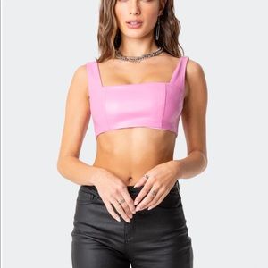 Edikted Leather Crop
